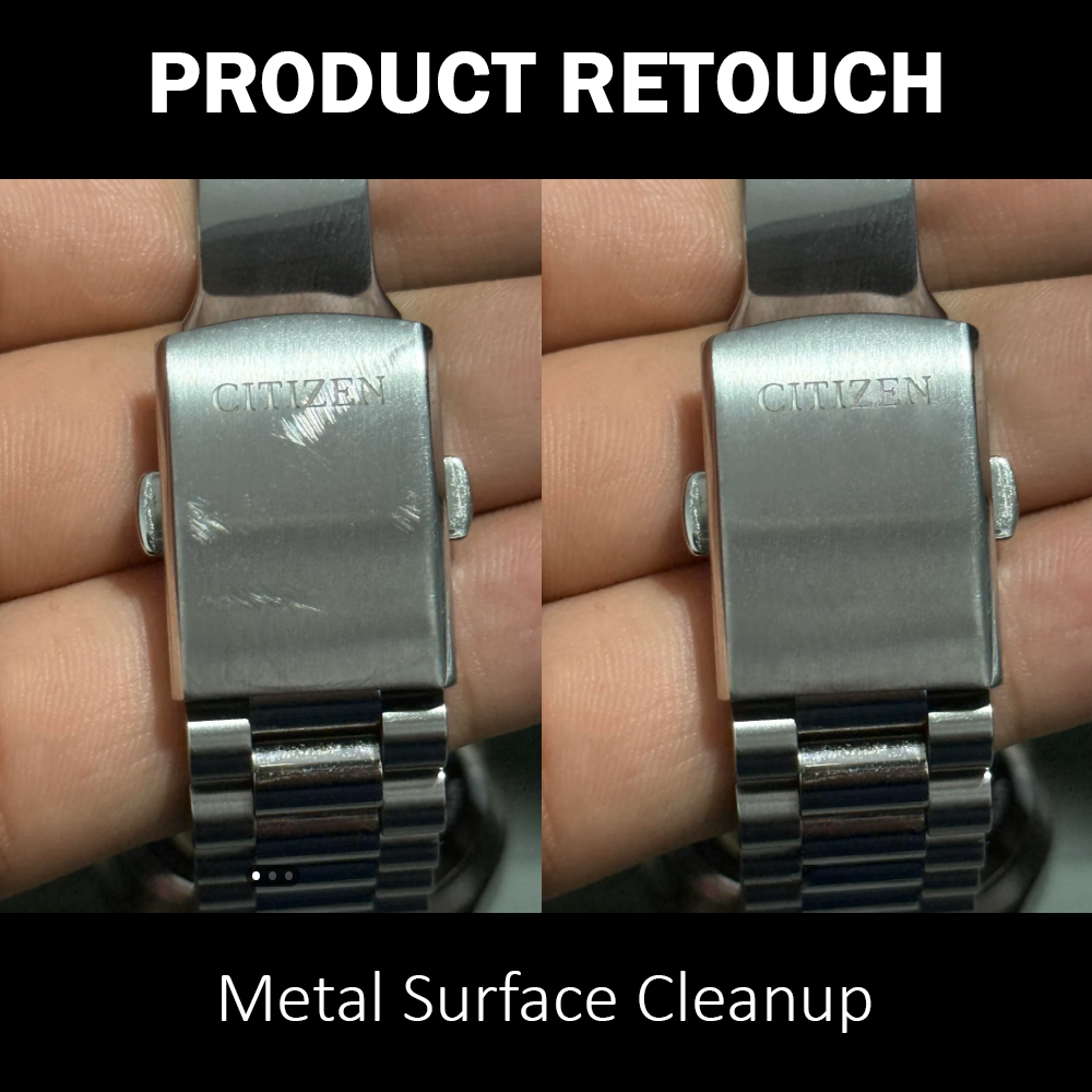 Product Retouching – Metal Surface Scratch Removal