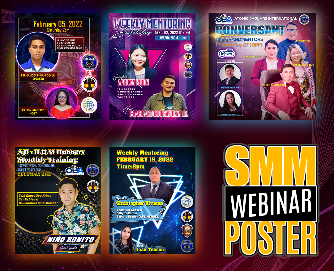 Social Media Webinar Poster Designs